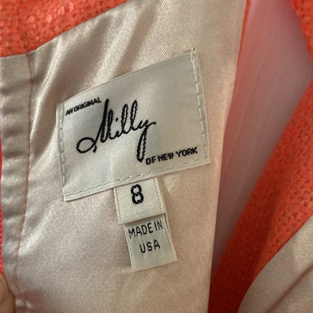 MILLY Women’s Dress size 8 brand new with tags beautiful color perfect for summe - Picture 9 of 16